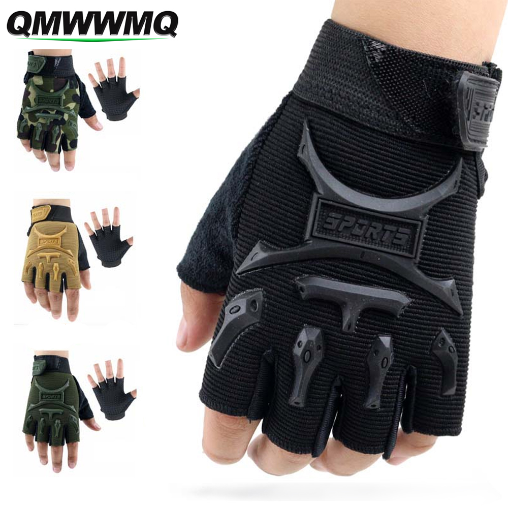 Cycling Glove Padded - 1 ペア子供用スポーツグローブ、ハーフフィンガーグローブ子供男の子女の子サイクリンググローブ、子供釣り手袋サイクリング釣りアウトドアスポーツ