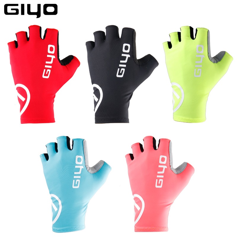 Cycling Glove Padded - Giyo ブレーキ風サイクリングハーフフィンガーグローブ滑り止め自転車ミトンレーシングロードバイクグローブ MTB Biciclet Guantes Ciclismo