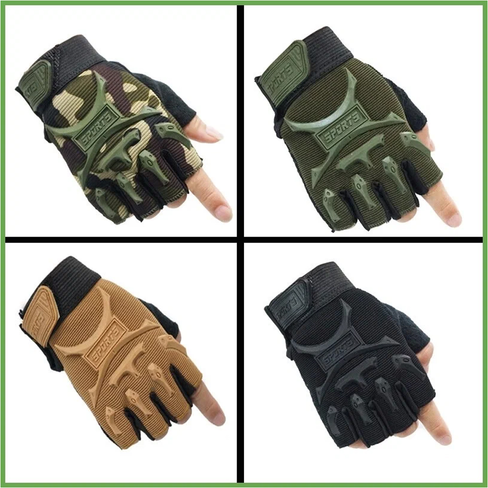 1 ペア子供用スポーツグローブ、ハーフフィンガーグローブ子供 - Cycling Glove Padded のレビューと価格