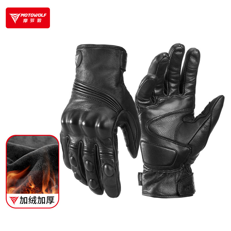 冬用オートバイグローブ 男性&女性用 防風 保温 タッチスク - Motorcycle Glove Knuckle のレビューと価格