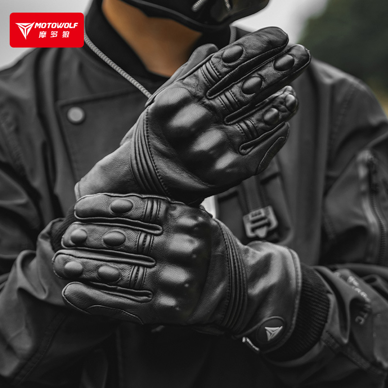 冬用オートバイグローブ 男性&女性用 防風 保温 タッチスク - Motorcycle Glove Knuckle のレビューと価格