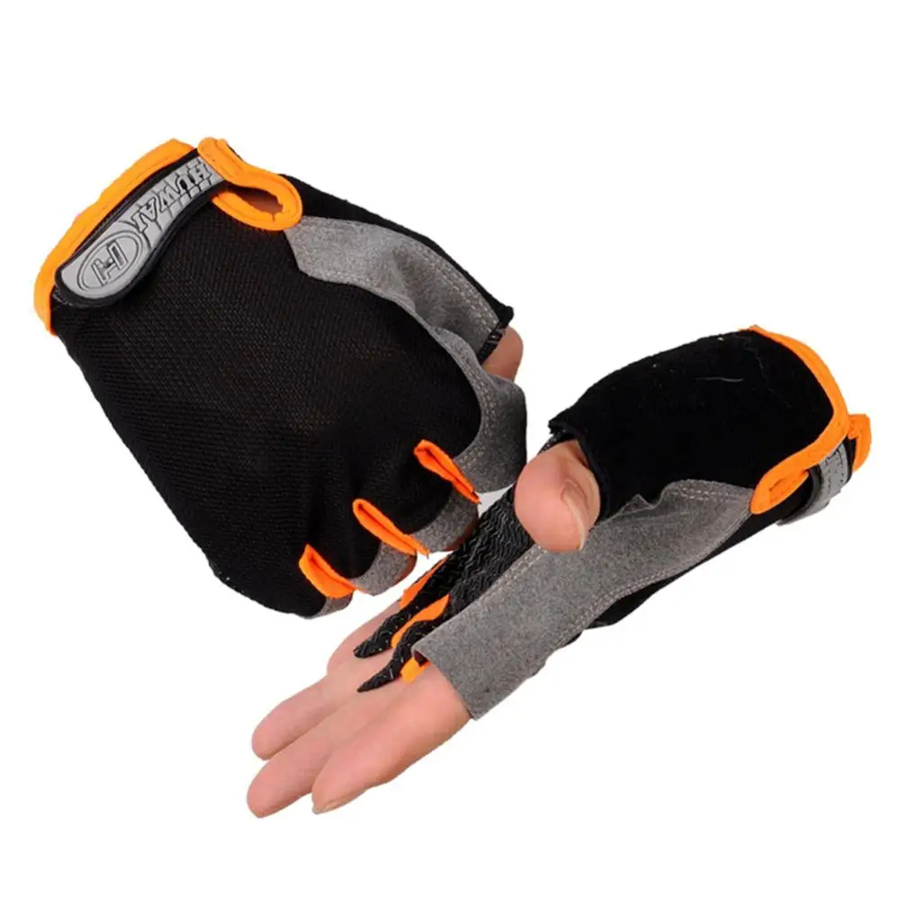 1 ペアアンチスリップサイクリング手袋通気性ハーフフィンガー - Cycling Glove Padded のレビューと価格