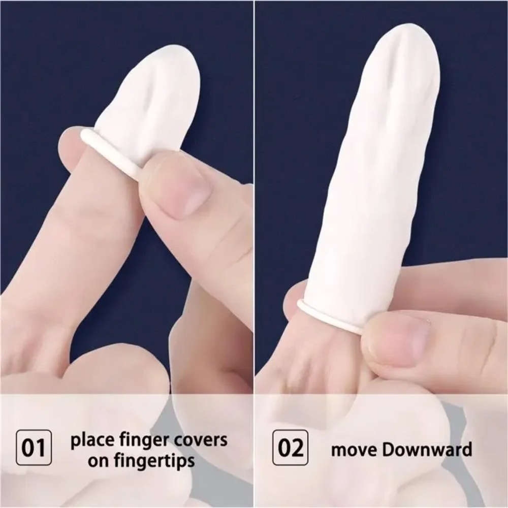 20 個/100 個使い捨てラテックスゴム指サックセット指先 - Latex Disposable Glove のレビューと価格