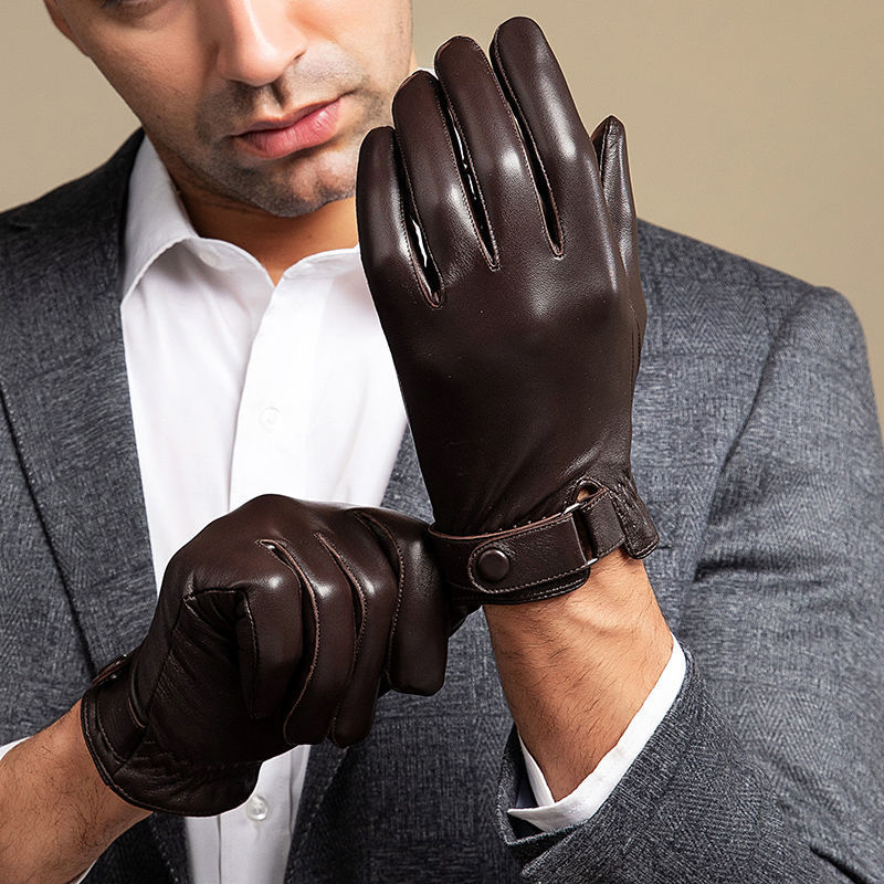 2024 メンズシープスキンレザー手袋ファッション運転乗馬手 - Leather Driving Glove のレビューと価格