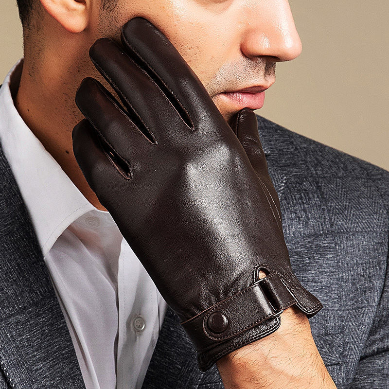 2024 メンズシープスキンレザー手袋ファッション運転乗馬手 - Leather Driving Glove のレビューと価格