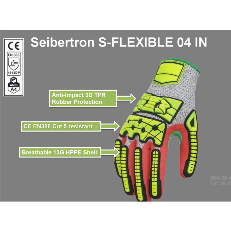 耐衝撃性・耐切創性・指関節保護機能付きニトリルサンディコーテ - Work Glove Impact のレビューと価格