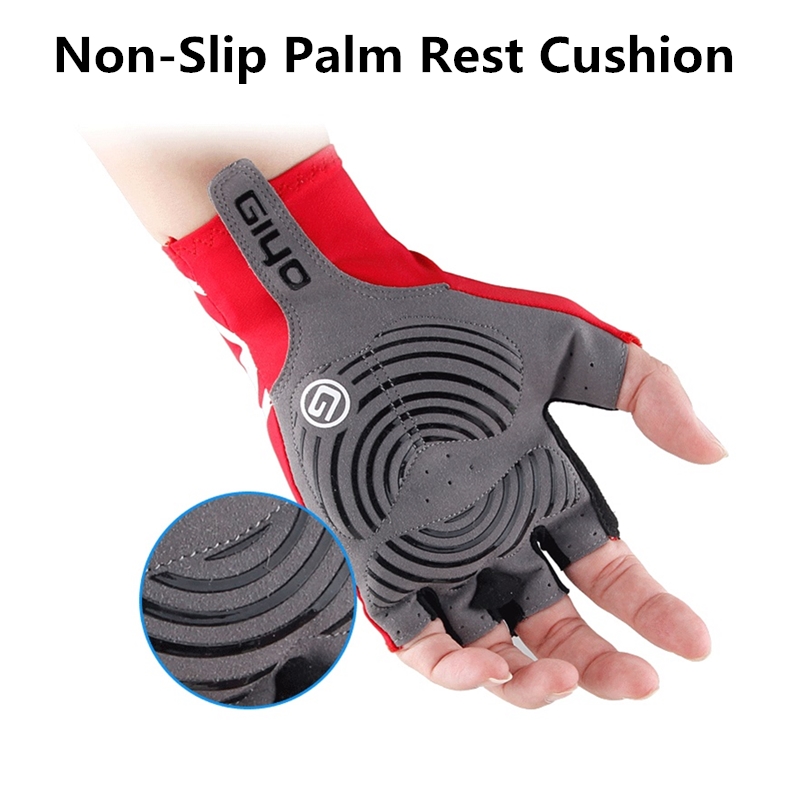 GIYO タッチスクリーンロングフルフィンガーハーフフィンガ - Cycling Glove Padded のレビューと価格