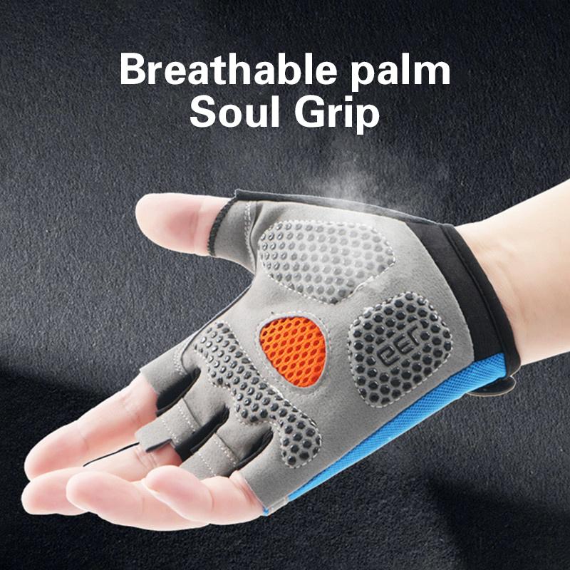 卸売ハーフフィンガーサイクリンググローブ男女兼用滑り止め衝撃 - Cycling Glove Padded のレビューと価格